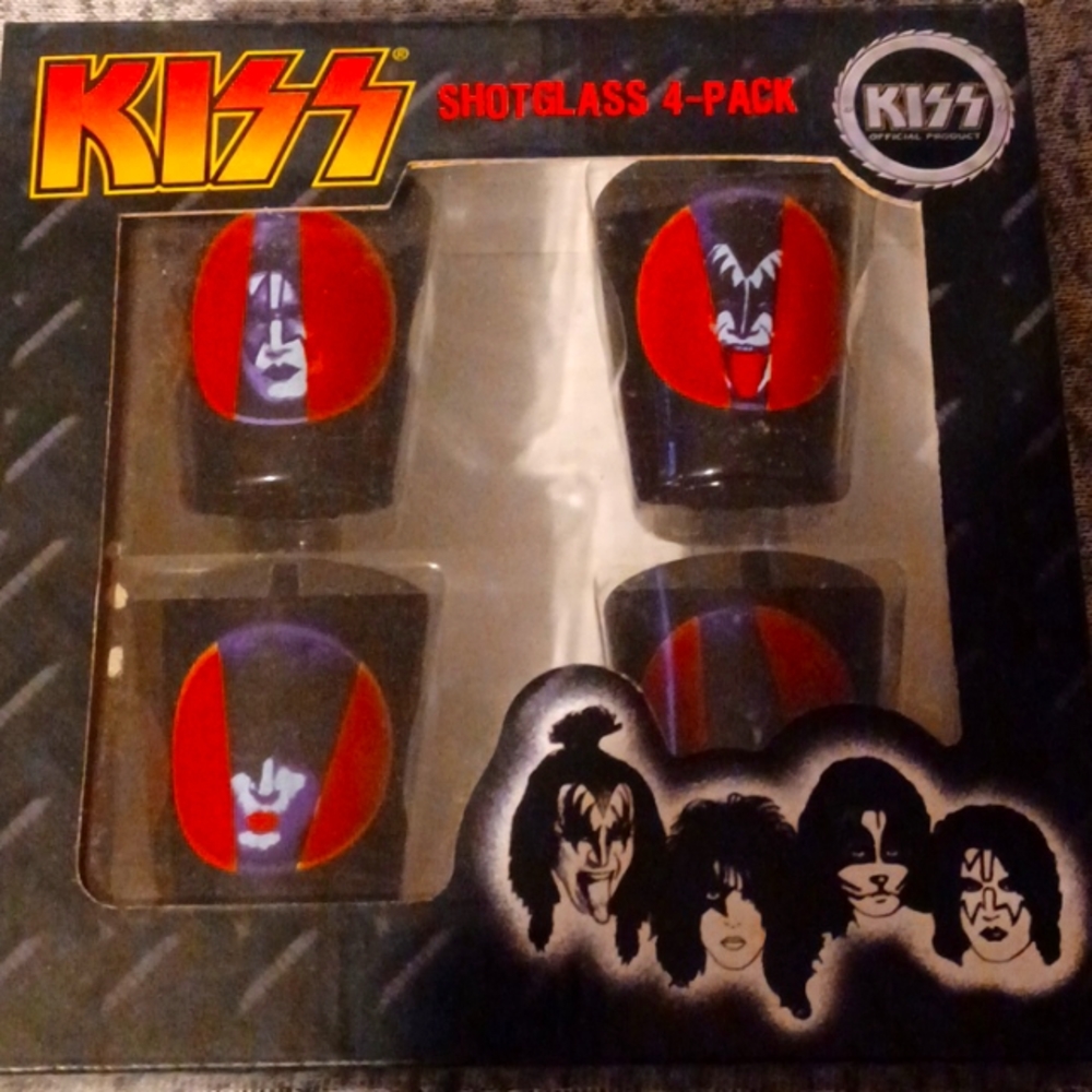 Collector's KISS Shotglass 4 Pack